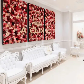 A CLINIC 大阪院の刺青除去を受ける前の待合室