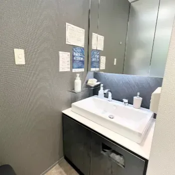 聖心美容クリニック 大阪院の刺青除去を受けた後のパウダールーム