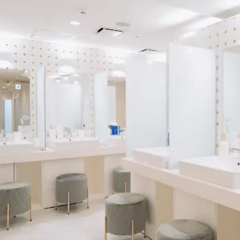 ダイヤモンドクリニック大阪1院のピコスポットを受けた後のパウダールーム