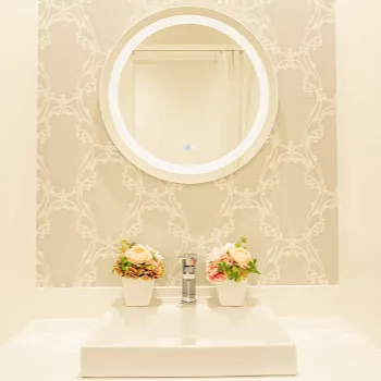 TCB東京中央美容外科 大阪6院のピコスポットを受けた後のパウダールーム