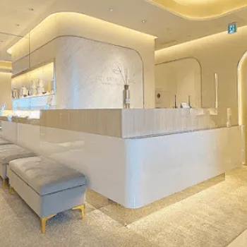 オジスキンクリニックの刺青除去を受ける前の受付