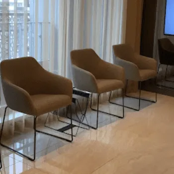 オジスキンクリニックの刺青除去を受ける前の待合室