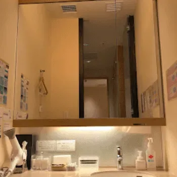 聖心美容クリニック 札幌院の肩ボトックスを受けた後のパウダールーム