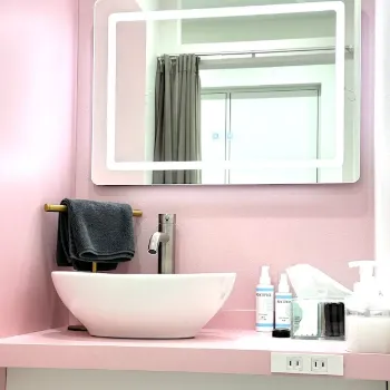 仙台N美容クリニックの肩ボトックスを受けた後のパウダールーム