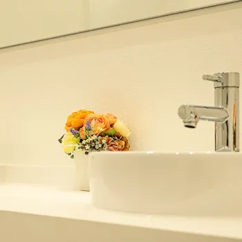 TCB東京中央美容外科 仙台駅前院の肩ボトックスを受けた後のパウダールーム