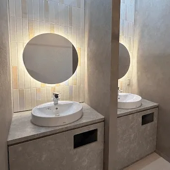 コスメディカルクリニック シンシア 東京2院のデンシティを受けた後のパウダールーム