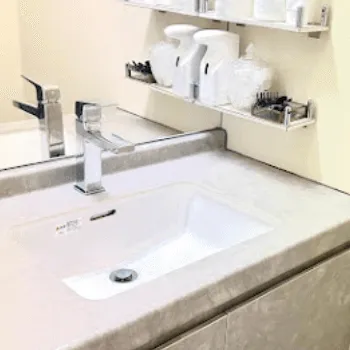 フェミークリニック 東京3院のジェントルマックスプロの都度払いによる施術を受けた後のパウダールーム