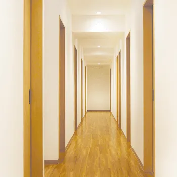 ルシアクリニック 東京3院のジェントルマックスプロの都度払いによる施術を受ける前の廊下