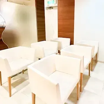 ガーデンクリニック 東京3院の刺青除去を受ける前の待合室