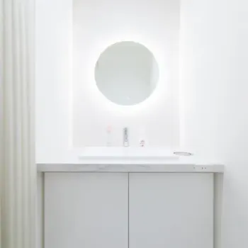 MYビューティクリニックのリジュラン注射を受けた後のパウダールーム