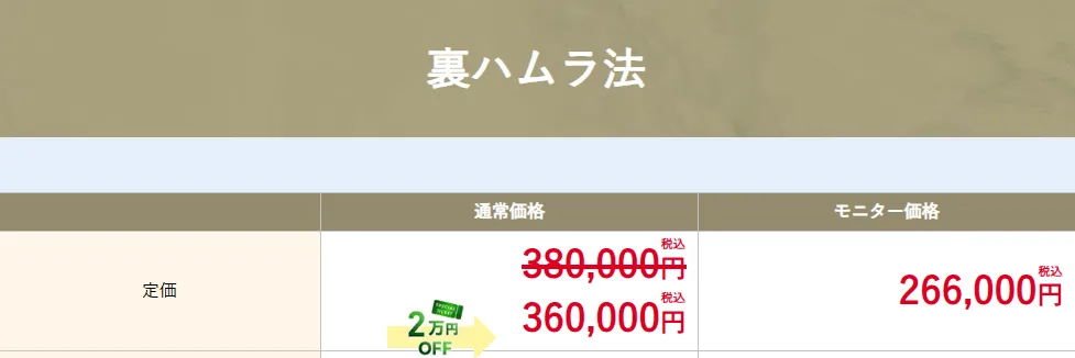 モニター利用で裏ハムラ法がお得に受けられる湘南美容クリニック