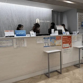 あらおクリニックのデンシティを受ける前の受付