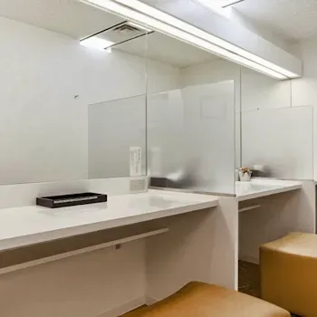 シロノクリニック 横浜院の刺青除去を受けた後のパウダールーム