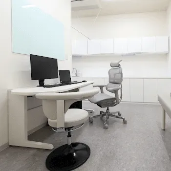 綱島あお整形外科・皮膚科のモフィウス8を受ける前の診察室