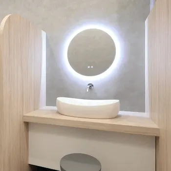 綱島あお整形外科・皮膚科のモフィウス8を受けた後のパウダールーム