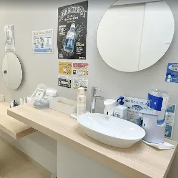 ガーデンクリニック 横浜院の肩ボトックスを受けた後のパウダールーム