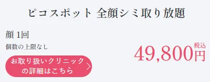 湘南美容外科のピコスポット料金
