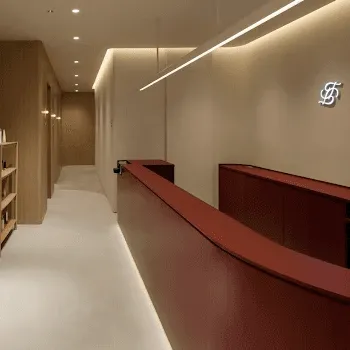 天神竹井皮膚科のデンシティを受ける前の受付