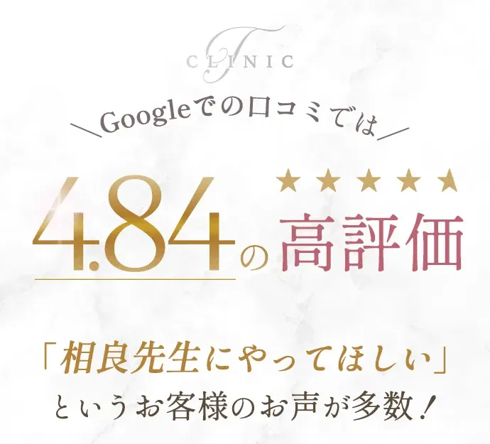 TクリニックのGoogle口コミ評価
