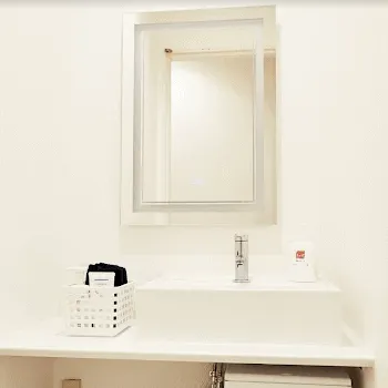 ミニマムスキンクリニック 全国2院のジャルプロスーパーハイドロを受けた後のパウダールーム