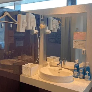 湘南美容クリニック 全国258院のジャルプロスーパーハイドロを受けた後のパウダールーム