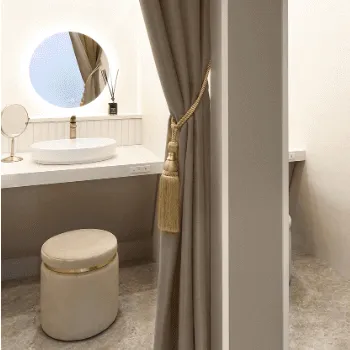 AOI BEAUTY CLINICのリズネを受けた後のパウダールーム