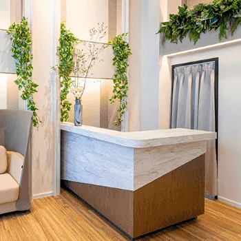 AZ BEAUTY CLINICのリズネを受ける前の受付