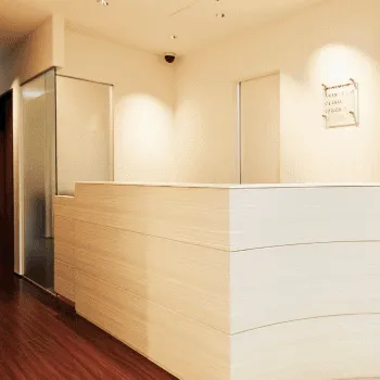 ミニマムスキンクリニック 全国2院のリズネを受ける前の受付