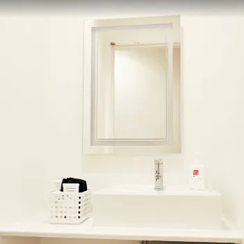 ミニマムスキンクリニック 全国2院のリズネを受けた後のパウダールーム