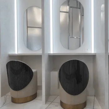 栄ビューティークリニックのリズネを受けた後のパウダールーム