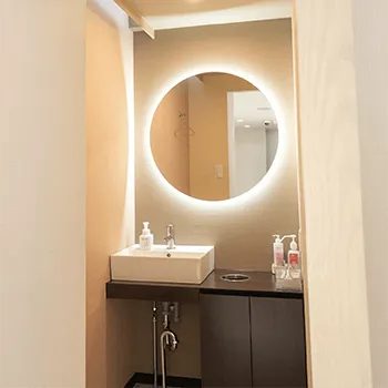 BAOクリニック 全国4院のプロファイロを受けた後のパウダールーム