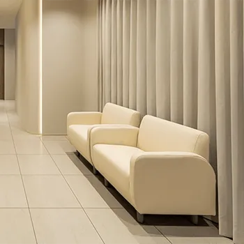 自由が丘ウェルエイジングビューティークリニック 全国1院のプロファイロを受ける前の待合室