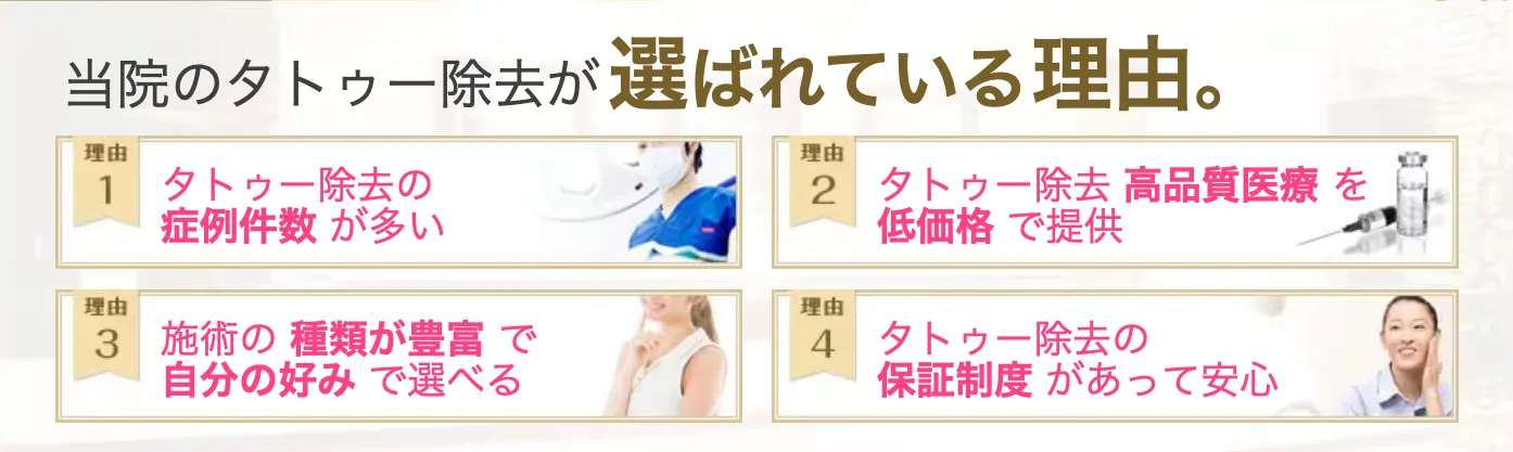 千葉でタトゥー除去(刺青除去)が安いおすすめのクリニック 湘南美容クリニックの特徴