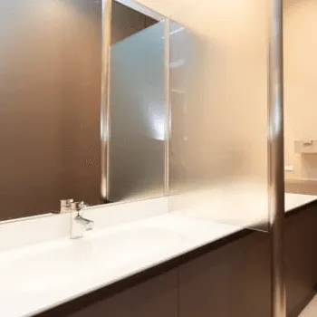 あきこ天神クリニックのケミカルピーリングを受けた後のパウダールーム