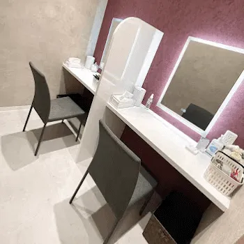 TCB東京中央美容外科 福岡3院のケミカルピーリングを受けた後のパウダールーム