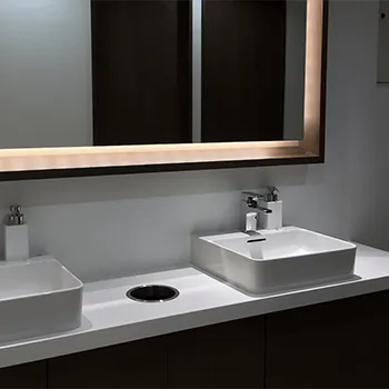 ブランクリニック 福岡1院の脂肪冷却を受けた後のパウダールーム