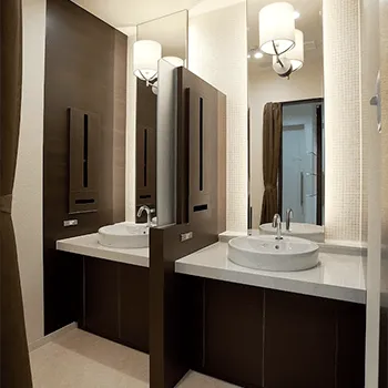 品川美容外科 福岡院の脂肪冷却を受けた後のパウダールーム