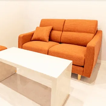 Luxe Beauty Clinicのジャルプロスーパーハイドロを受ける前の待合室