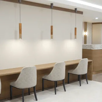 あおばクリニック 福岡2院のフォトフェイシャルを受ける前の待合室