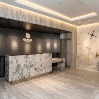 グラシアクリニックのピコスポットを受ける前の受付