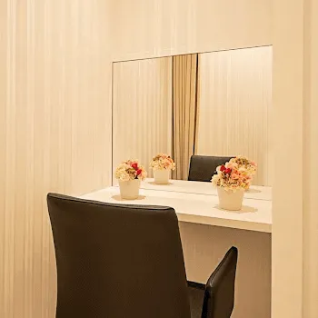 TCB東京中央美容外科 福岡3院のピコトーニングを受けた後のパウダールーム