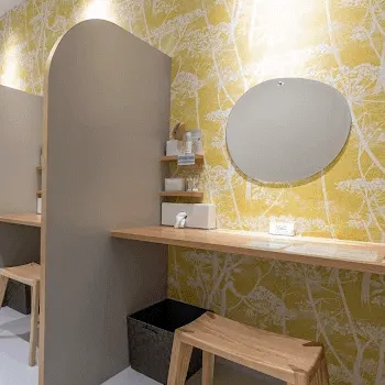 エルムクリニック 福岡院のサブシジョンを受けた後のパウダールーム