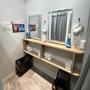 湘南美容クリニック 銀座4院の白玉点滴・注射を受けた後のパウダールーム