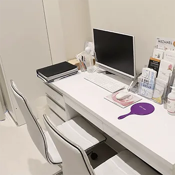 ゼティスビューティークリニックの白玉点滴・注射を受ける前のカウンセリングルーム