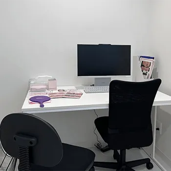 ルラ美容クリニック 福岡2院のプロファイロを受ける前のカウンセリングルーム