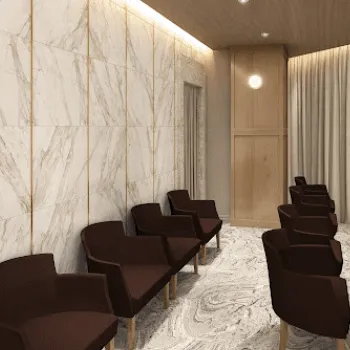 水の森美容クリニック 福岡院の白玉点滴・注射を受ける前の待合室