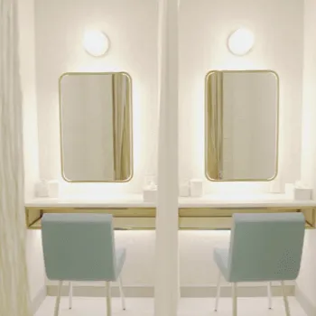 水の森美容クリニック 福岡院の白玉点滴・注射を受けた後のパウダールーム