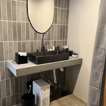 池袋サンシャイン通り皮膚科のピコトーニングを受けた後のパウダールーム