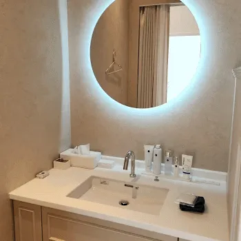 eスキン&eクリニック金沢本院のケミカルピーリングを受けた後のパウダールーム