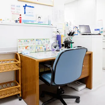 ひがしやまクリニックのケミカルピーリングを受ける前の診察室